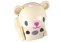 A cream-colored bear Micro Pet-i.