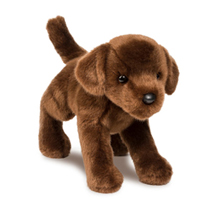 A brown lab plush.