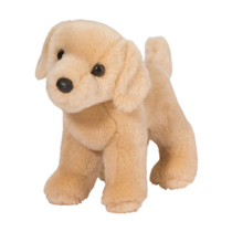 A yellow lab plush.