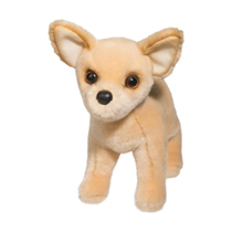 A cute little chihuahua plush.