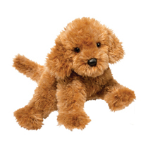 A floofy plush dog.