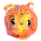A cute fluffy red panda plush.