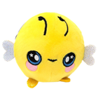 A round yellow bee plush.