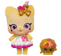 A cute kitty a lipstick themed outfit.
